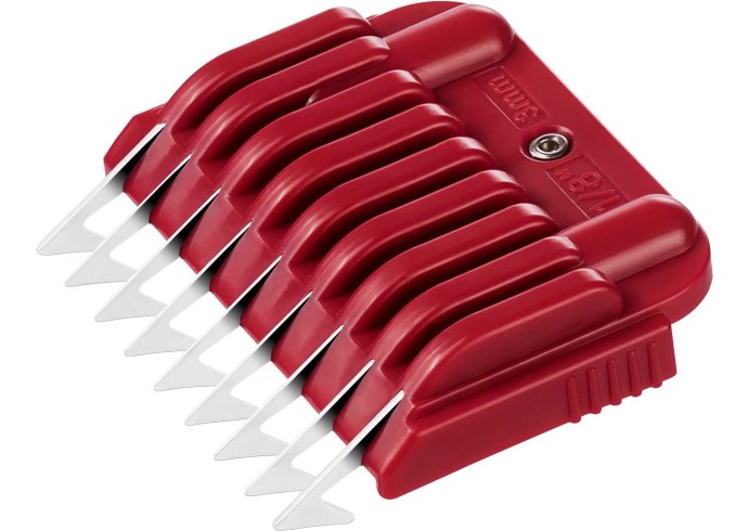Snap on stainless steel comb 3mm 1 8